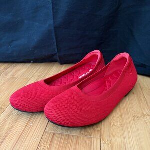 VIVAIA Red Claire Round Toe Flats